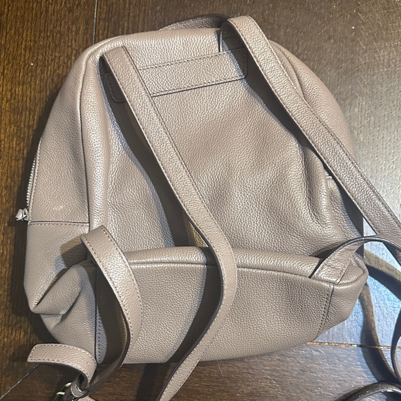 Kate Spade Taupe Leather Backpack - Picture 2 of 3